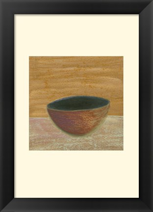 Framed Rustic Bowl III Print