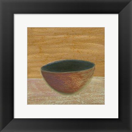 Framed Rustic Bowl III Print
