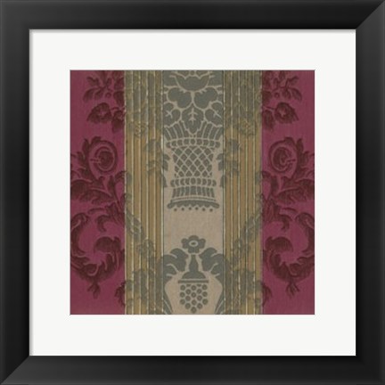 Framed Divine Damask IV Print