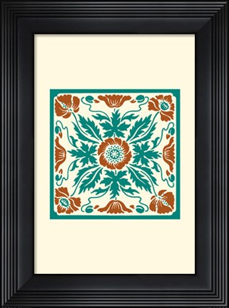 Framed Tile Motif II Print