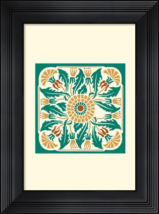Framed Tile Motif V Print