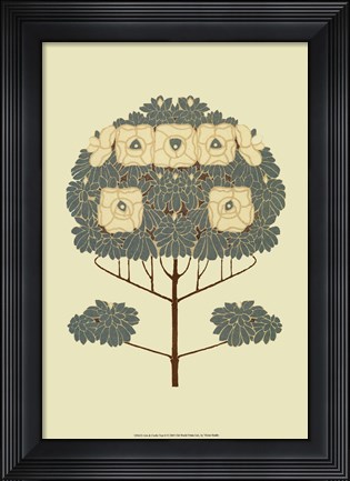 Framed Arts and Crafts Tree II Print