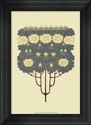 Framed Arts and Crafts Tree IV Print