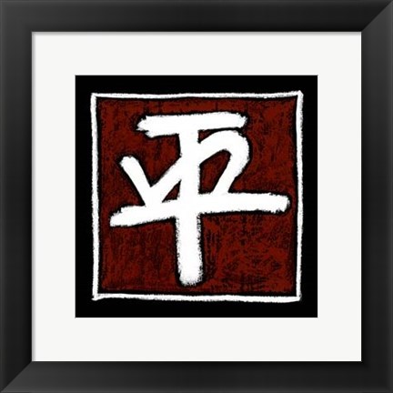 Framed Peace - red Print