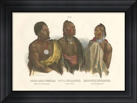 Framed Chief Der Puncas Print