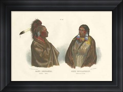 Framed Saki Indianer Print