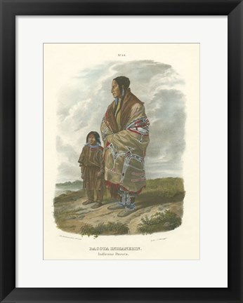 Framed Dacota Indianerin Print