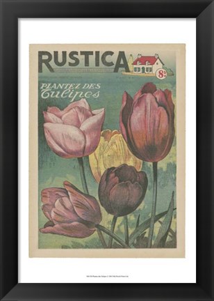 Framed Plantez Des Tulips Print