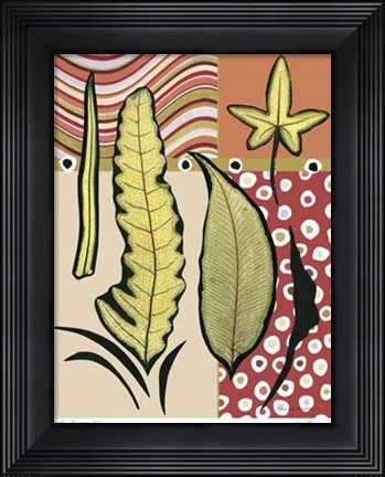 Framed Go Go Leaves I Print