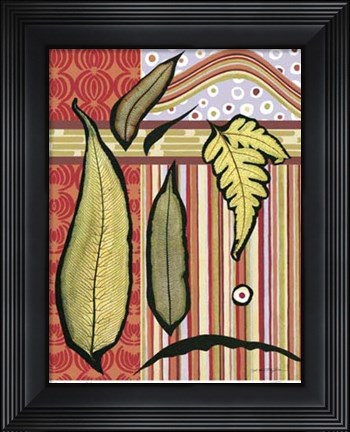 Framed Go Go Leaves II Print