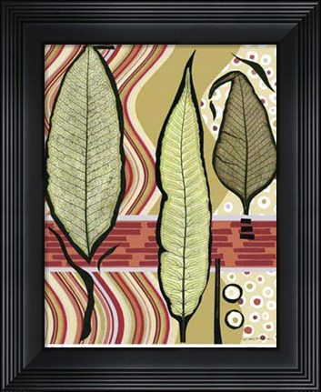 Framed Go Go Leaves III Print
