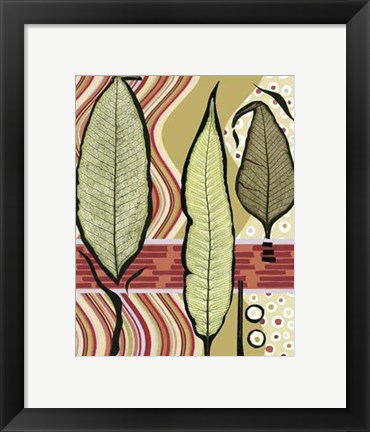 Framed Go Go Leaves III Print