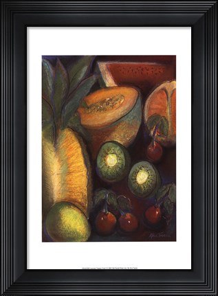 Framed Luscious Tropical Fruit I Print