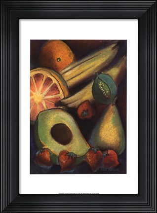 Framed Luscious Tropical Fruit II Print