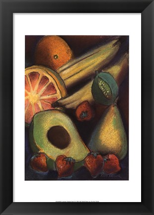 Framed Luscious Tropical Fruit II Print