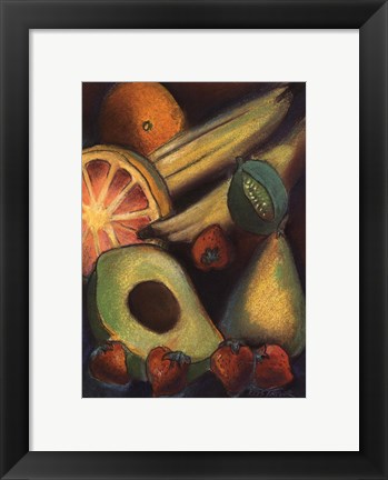 Framed Luscious Tropical Fruit II Print