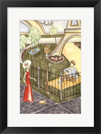 Framed Parisian Holiday I Print