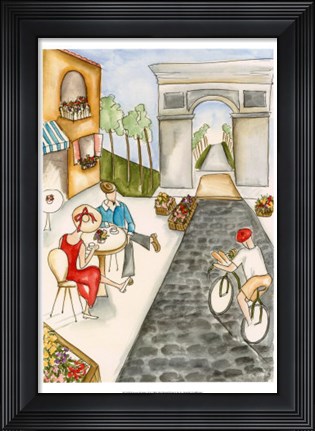 Framed Parisian Holiday II Print