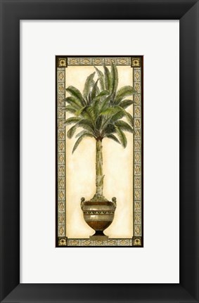 Framed Red Bordered Palm II Print