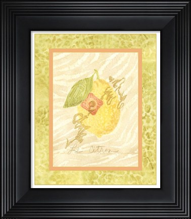 Framed Le Citron Print
