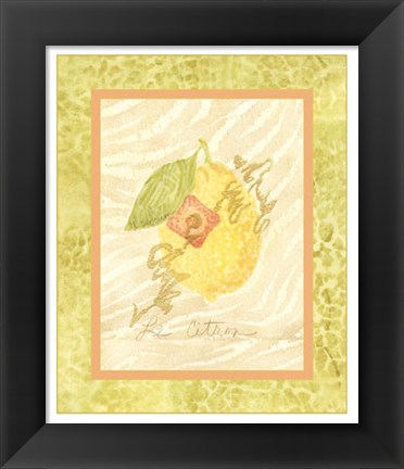 Framed Le Citron Print