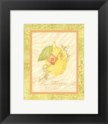 Framed Le Citron Print