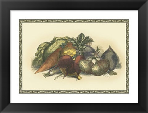 Framed Vegetables from the Earth Print