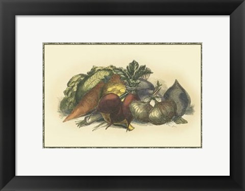 Framed Vegetables from the Earth Print