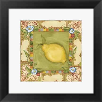 Framed French Country Lemon Print