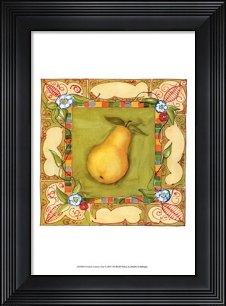 Framed French Country Pear Print