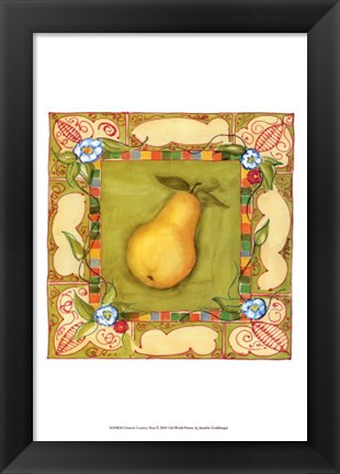 Framed French Country Pear Print