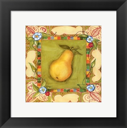 Framed French Country Pear Print