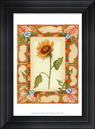 Framed French Country Sunflower I Print