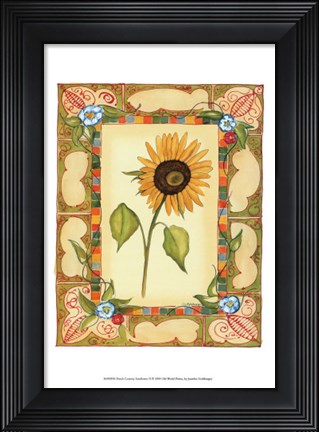 Framed French Country Sunflower II Print