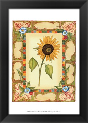 Framed French Country Sunflower II Print