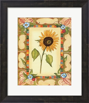 Framed French Country Sunflower II Print