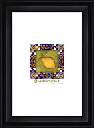 Framed Tuscany Lemon Print