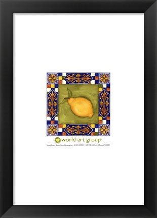 Framed Tuscany Lemon Print