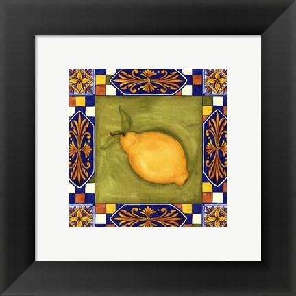 Framed Tuscany Lemon Print