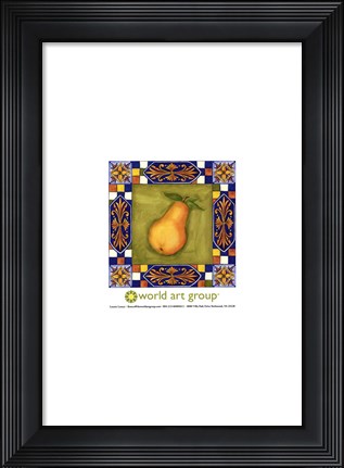 Framed Tuscany Pear Print