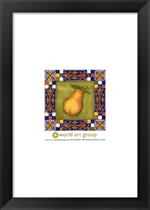 Framed Tuscany Pear Print