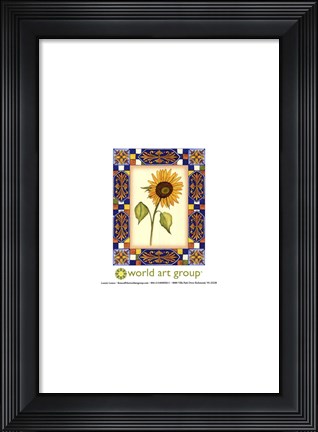 Framed Tuscany Sunflower II Print
