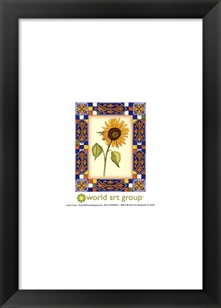 Framed Tuscany Sunflower II Print