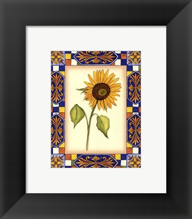 Framed Tuscany Sunflower II Print