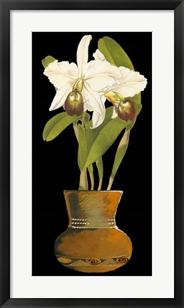 Framed Orchids in Pot I Print