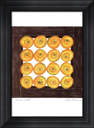 Framed Lemons Cubed Print