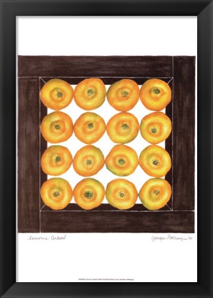 Framed Lemons Cubed Print