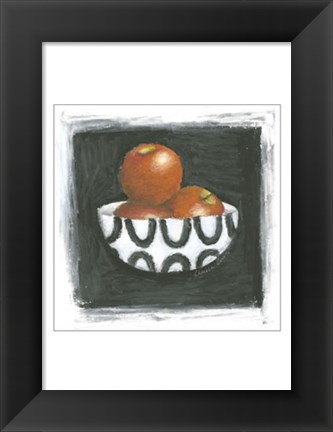 Framed Apples in Bowl Print