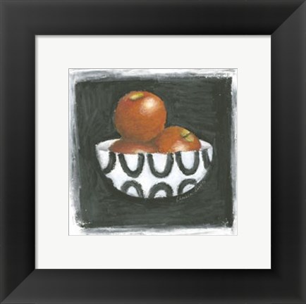 Framed Apples in Bowl Print
