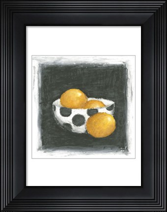 Framed Oranges in Bowl Print